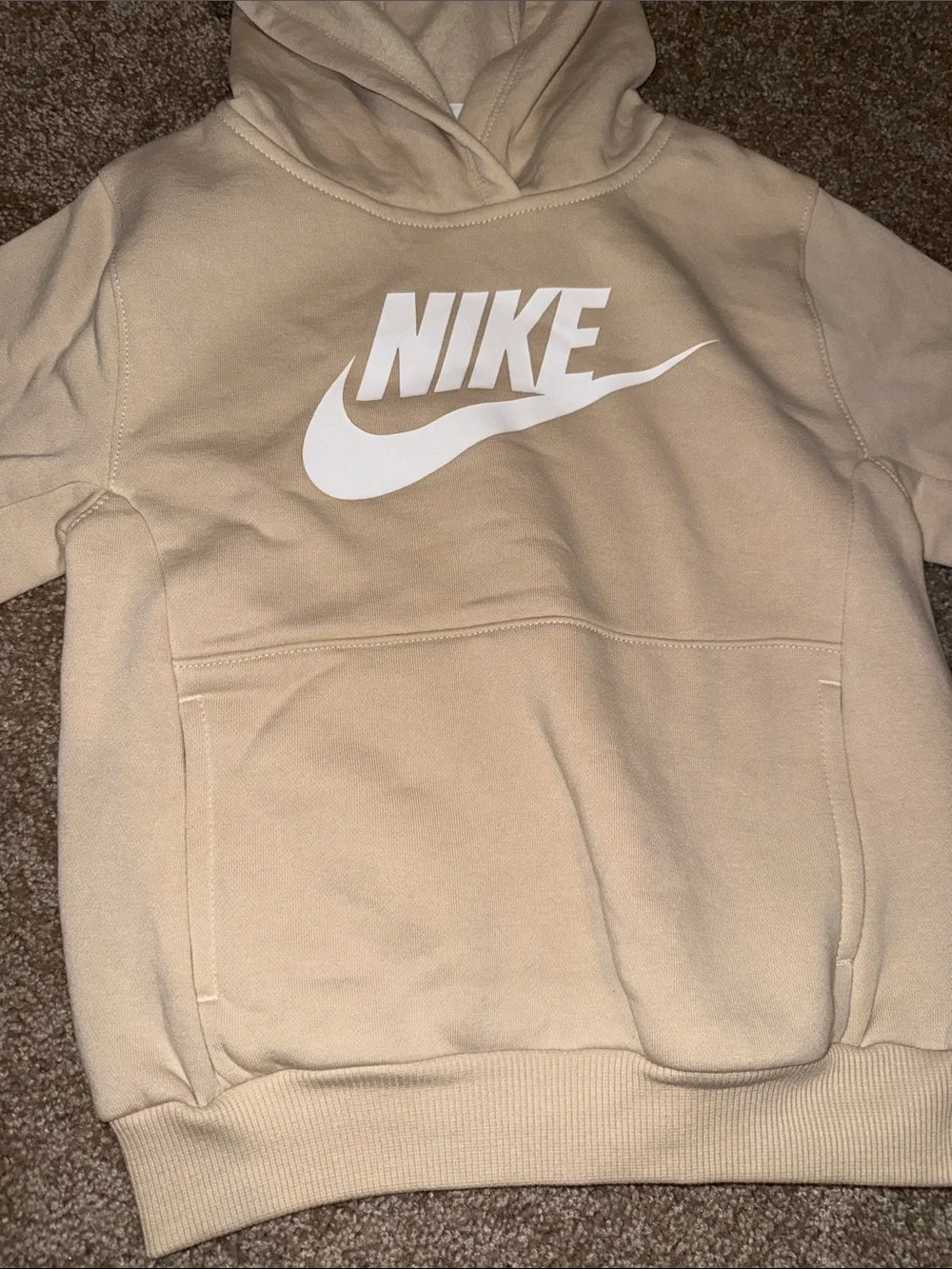 Nike Kids Beige Sweat set Hoodie Joggers - Size 6